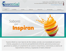 Tablet Screenshot of essentialsa.com